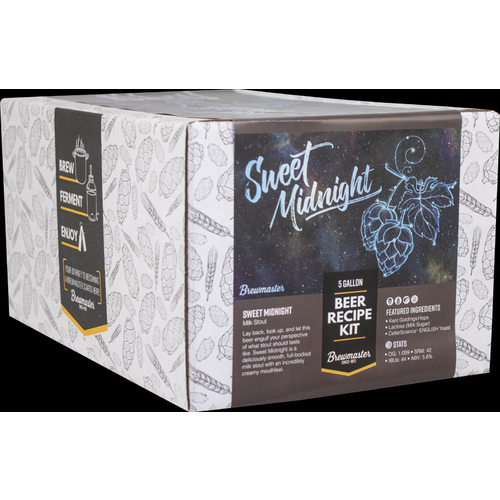 Sweet Midnight Milk Stout - Brewmaster Extract Beer Brewing Kit