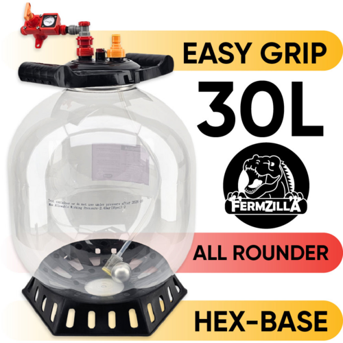 FermZilla All Rounder Easy-Grip Pressure Fermenter Starter Kit - 30L / 7.9 Gal